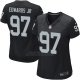 Camiseta Philadelphia Eagles Edwards Jr Negro Nike Game NFL Mujer