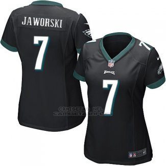 Camiseta Philadelphia Eagles Jaworski Negro Nike Game NFL Mujer