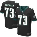 Camiseta Philadelphia Eagles Seumalo Negro Nike Elite NFL Hombre