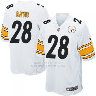 Camiseta Pittsburgh Steelers Davis Blanco Nike Game NFL Hombre