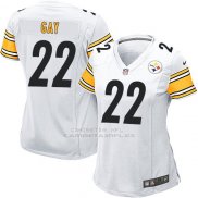 Camiseta Pittsburgh Steelers Gay Blanco Nike Game NFL Mujer