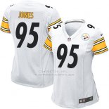 Camiseta Pittsburgh Steelers Jones Blanco Nike Game NFL Mujer