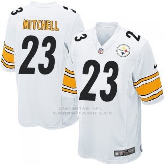 Camiseta Pittsburgh Steelers Mitchell Blanco Nike Game NFL Nino
