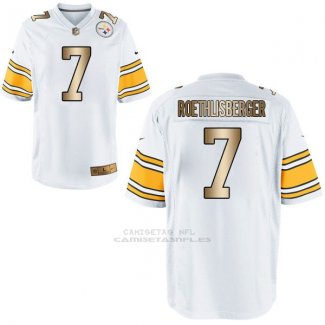 Camiseta Pittsburgh Steelers Roethlisberger Blanco Nike Gold Game NFL Hombre