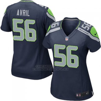 Camiseta Seattle Seahawks Avril Azul Oscuro Nike Game NFL Mujer