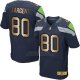Camiseta Seattle Seahawks Largent Profundo Azul Nike Gold Elite NFL Hombre