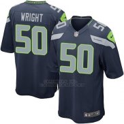 Camiseta Seattle Seahawks Wright Azul Oscuro Nike Game NFL Nino