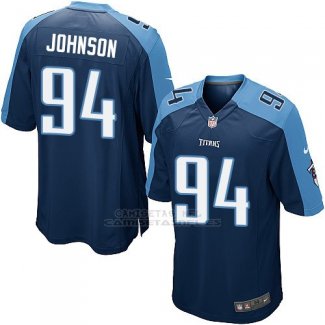 Camiseta Tennessee Titans Johnson Azul Oscuro Nike Game NFL Nino