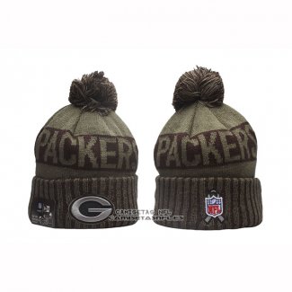 Gorro Beanie Green Bay Packers New Era Verde Militar