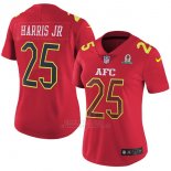 Camiseta AFC Harris Jr Rojo 2017 Pro Bowl NFL Mujer