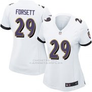 Camiseta Baltimore Ravens Forsett Blanco Nike Game NFL Mujer
