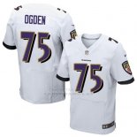 Camiseta Baltimore Ravens Ogden Blanco Nike Elite NFL Hombre Camiseta Baltimore Ravens Ogden Blanco Nike Elite NFL Hombre