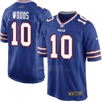 Camiseta Buffalo Bills Woods Azul Nike Game NFL Nino