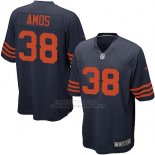 Camiseta Chicago Bears Amos Marron Negro Nike Game NFL Hombre