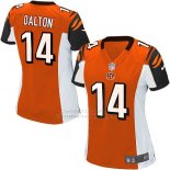 Camiseta Cincinnati Bengals Dalton Naranja Nike Game NFL Mujer