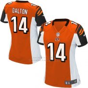 Camiseta Cincinnati Bengals Dalton Naranja Nike Game NFL Mujer