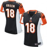 Camiseta Cincinnati Bengals Green Negro Nike Game NFL Mujer