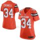 Camiseta Cleveland Browns Crowell Naranja Nike Game NFL Mujer