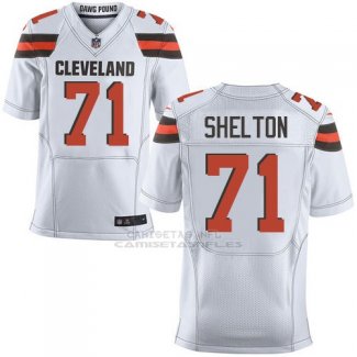 Camiseta Cleveland Browns Shel Ton Nike Elite NFL Blanco Hombre