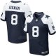 Camiseta Dallas Cowboys Aikman Profundo Azul y Blanco Nike Elite NFL Hombre