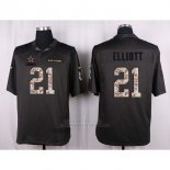 Camiseta Dallas Cowboys Elliott Apagado Gris Nike Anthracite Salute To Service NFL Hombre