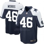 Camiseta Dallas Cowboys Morris Negro Blanco Nike Game NFL Hombre