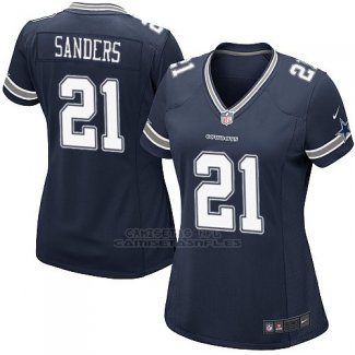 Camiseta Dallas Cowboys Sanders Negro Nike Game NFL Mujer