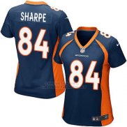Camiseta Denver Broncos Sharpe Azul Oscuro Nike Game NFL Mujer
