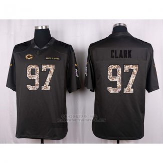 Camiseta Green Bay Packers Clark Apagado Gris 2016 Nike Anthracite Salute To Service NFL Hombre