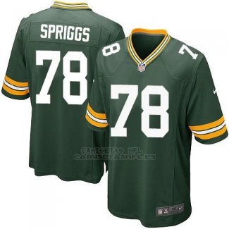 Camiseta Green Bay Packers Spriggs Verde Militar Nike Game NFL Hombre