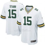 Camiseta Green Bay Packers Starr Blanco Nike Game NFL Hombre