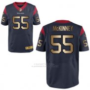Camiseta Houston Texans Mckinney Profundo Azul Nike Gold Elite NFL Hombre