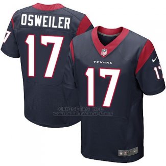 Camiseta Houston Texans Osweiler Profundo Azul Nike Elite NFL Hombre