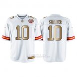 Camiseta Kansas City Chiefs Streater Blanco Nike Gold Game NFL Hombre