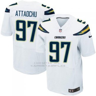 Camiseta Los Angeles Chargers Attaochu Blanco Nike Elite NFL Hombre