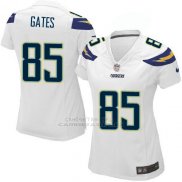 Camiseta Los Angeles Chargers Gates Blanco Nike Game NFL Mujer