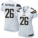 Camiseta Los Angeles Chargers Hayward Blanco Nike Game NFL Mujer Camiseta Los Angeles Chargers Hayward Blanco Nike Game NFL Mujer