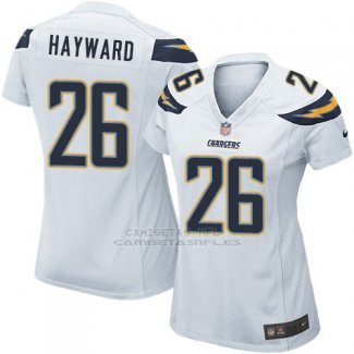 Camiseta Los Angeles Chargers Hayward Blanco Nike Game NFL Mujer