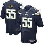 Camiseta Los Angeles Chargers Seau Negro Nike Game NFL Nino