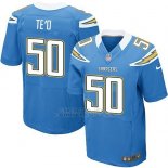 Camiseta Los Angeles Chargers Te'O Azul Nike Elite NFL Hombre