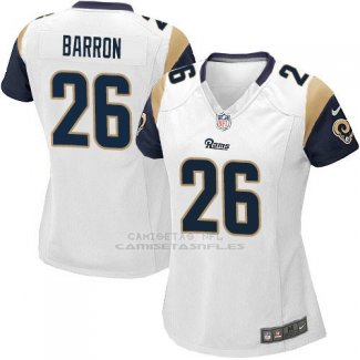 Camiseta Los Angeles Rams Barron Blanco Nike Game NFL Mujer