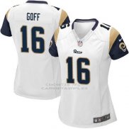Camiseta Los Angeles Rams Goff Blanco Nike Game NFL Mujer