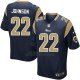 Camiseta Los Angeles Rams Johnson Negro Nike Game NFL Hombre