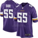 Camiseta Minnesota Vikings Barr Violeta Nike Game NFL Nino