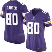 Camiseta Minnesota Vikings Carter Violeta Nike Game NFL Mujer