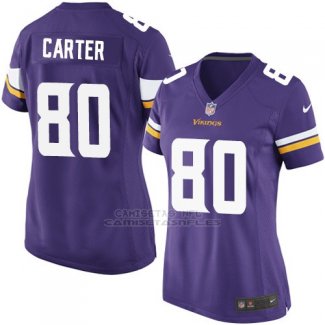 Camiseta Minnesota Vikings Carter Violeta Nike Game NFL Mujer