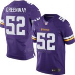 Camiseta Minnesota Vikings Greenway Violeta Nike Elite NFL Hombre