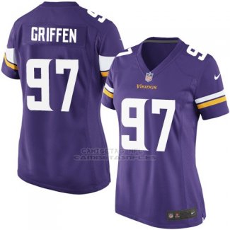 Camiseta Minnesota Vikings Griffen Violeta Nike Game NFL Mujer