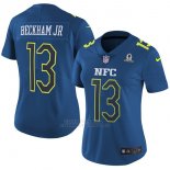 Camiseta NFC Beckham Jr Azul 2017 Pro Bowl NFL Mujer