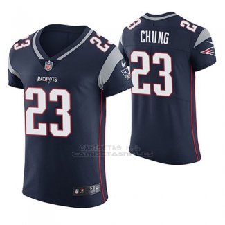 Camiseta NFL Elite Hombre New England Patriots Patrick Chung Azul Vapor Untouchable